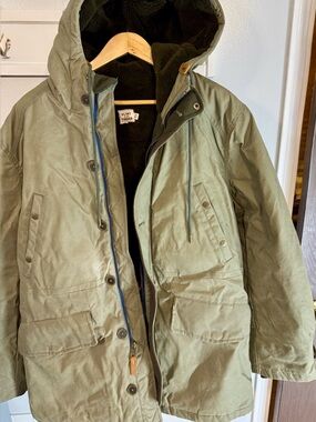 Flint and Tinder N-3B Waxed
Parka - Olive Waxed Jacket